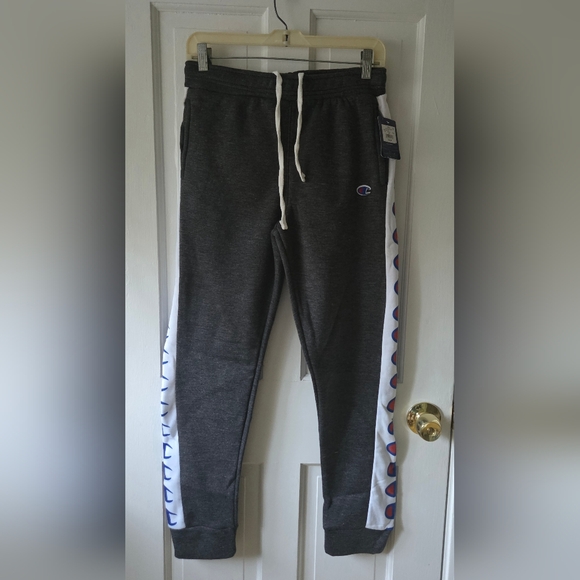 Champion Other - Champion Kids Charcoal Joggers with White and Blue Details